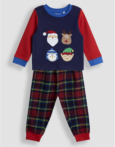 Christmas Character Appliqué Pyjama Set