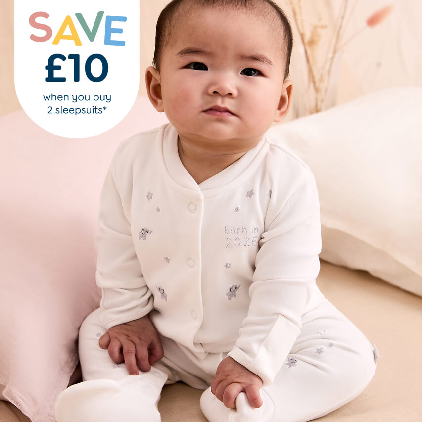 Buy 2 Sleepsuits, save £10