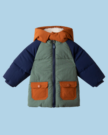 Borg Lined Hooded Puffer Coat