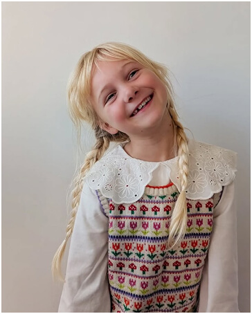 Cream Toadstool Woodland Fair Isle Vest