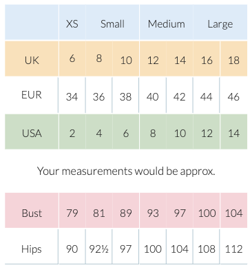 Womens Maternity Size Guide